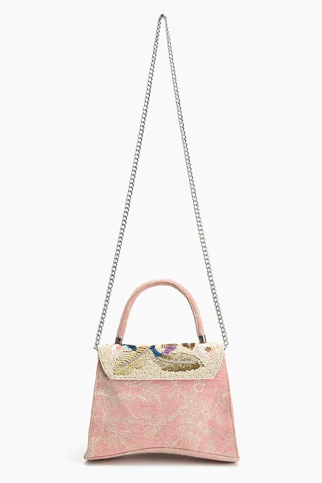 Pansy Paradise Top Handle Bag Pansy Paradise Top Handle Bag