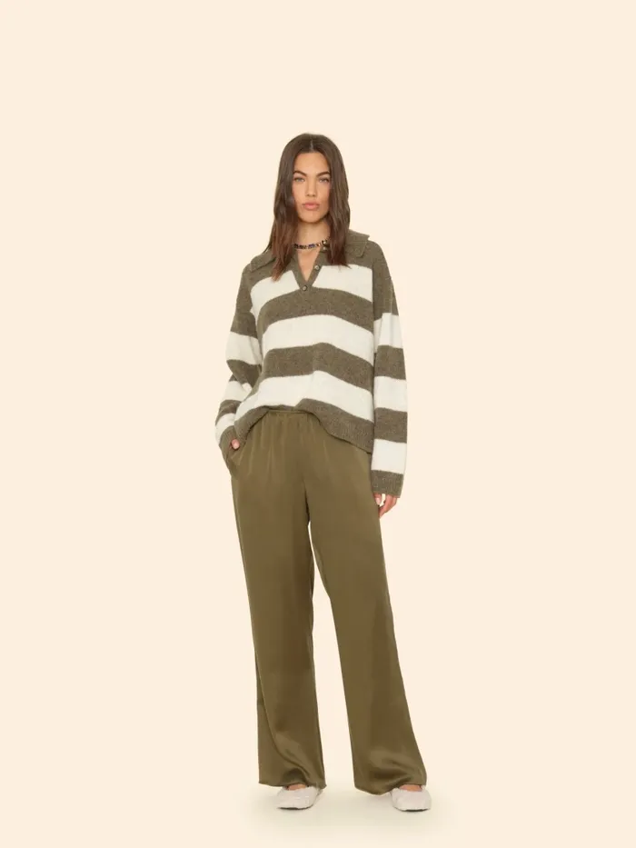 Pants and Jumpsuits Women Olive Gold Bella Pant XRENA Pants and Jumpsuits Women Olive Gold Bella Pant XRENA