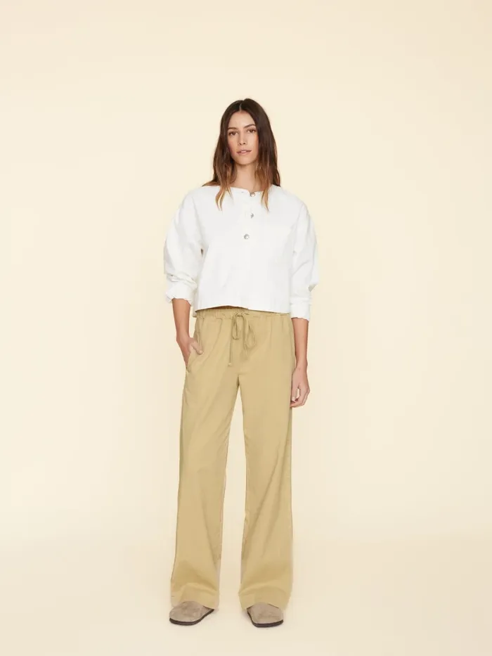 Pants and Jumpsuits XRENA Women Khaki Gold Dash Twill Pant