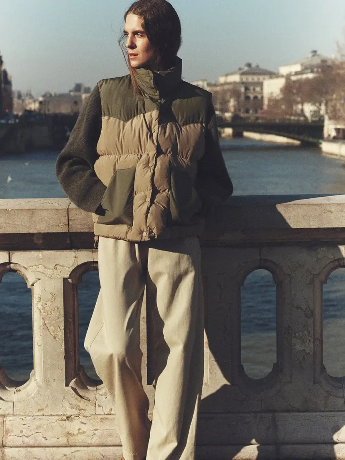 Pants and Jumpsuits XRENA Women Khaki Gold Dash Twill Pant Pants and Jumpsuits XRENA Women Khaki Gold Dash Twill Pant
