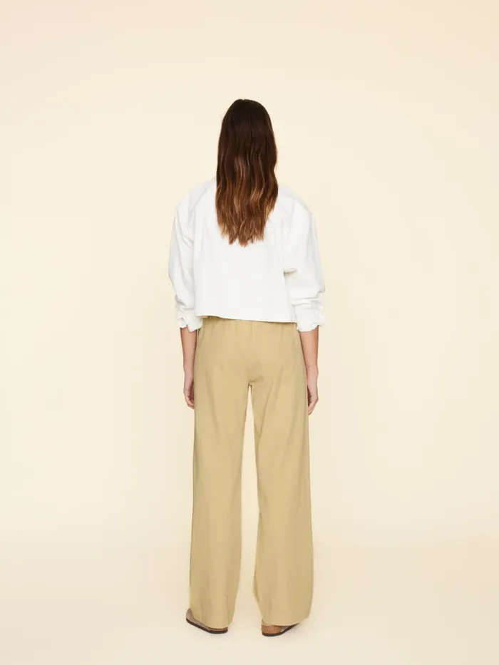 Pants and Jumpsuits XRENA Women Khaki Gold Dash Twill Pant Pants and Jumpsuits XRENA Women Khaki Gold Dash Twill Pant