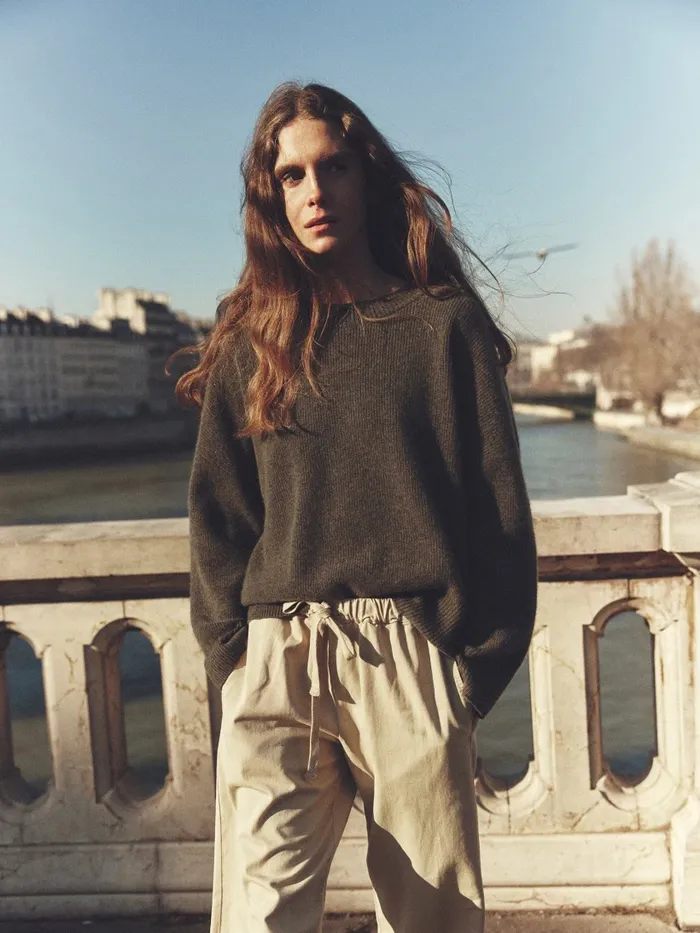 Pants and Jumpsuits XRENA Women Khaki Gold Dash Twill Pant Pants and Jumpsuits XRENA Women Khaki Gold Dash Twill Pant