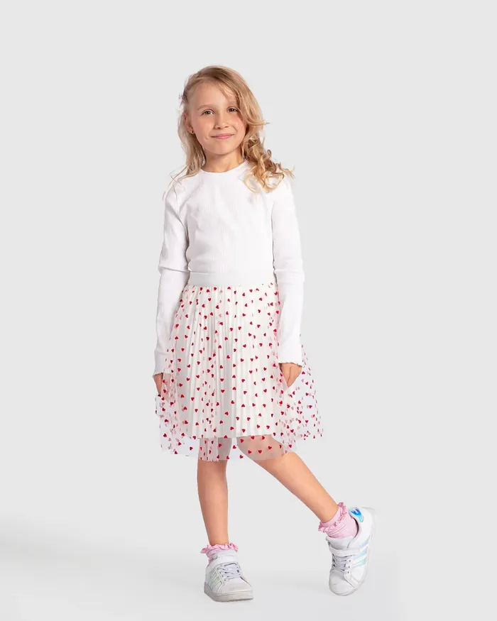 Pants and Skirts Belle and Bloom Women In My Heart Reversible Skirt 8211 White