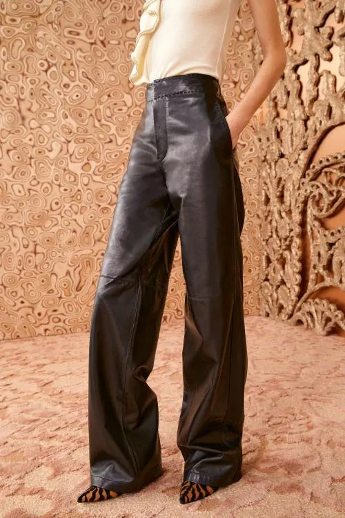 Pants And Jumpsuits Women Ulla Johnson Lotti Pant Noir Pants And Jumpsuits Women Ulla Johnson Lotti Pant Noir