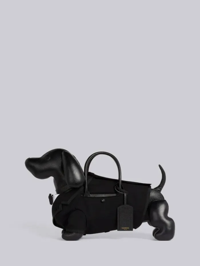 Pebble Grain Leather Tuxedo Hector Bag Black WomenMen Thom Browne Handbags and Totes Pebble Grain Leather Tuxedo Hector Bag Black WomenMen Thom Browne Handbags and Totes