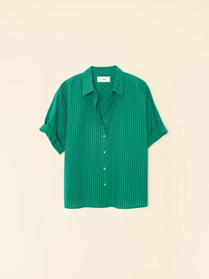 Pine Blue Teddy Shirt Women Shirts XRENA