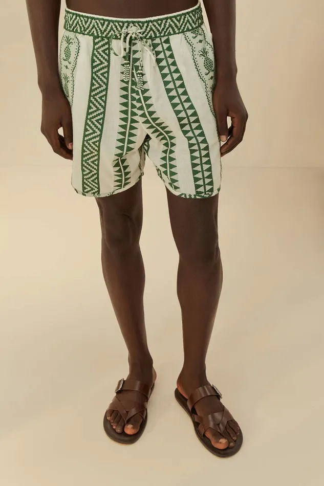 Pineapple Jacquard Shorts Women FARM Rio Shorts Pineapple Jacquard Shorts Women FARM Rio Shorts