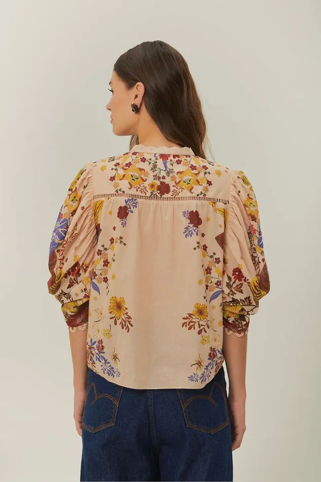Pink Beauty Bouquet Blouse Women FARM Rio Blouses Pink Beauty Bouquet Blouse Women FARM Rio Blouses