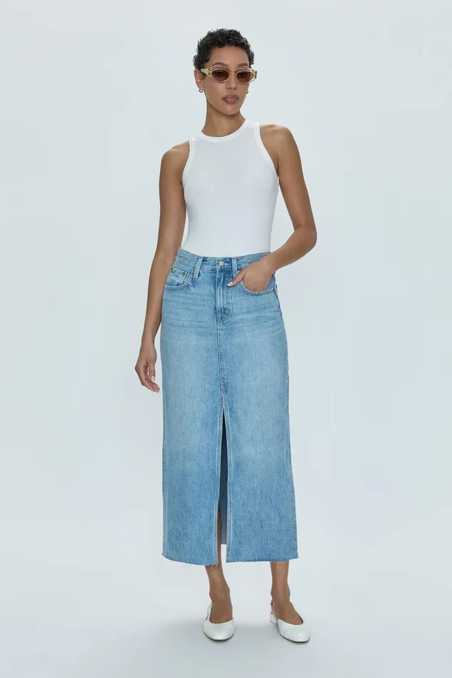 Pistola Denim Denim Women Alice Midi Skirt 8211 Brooklyn