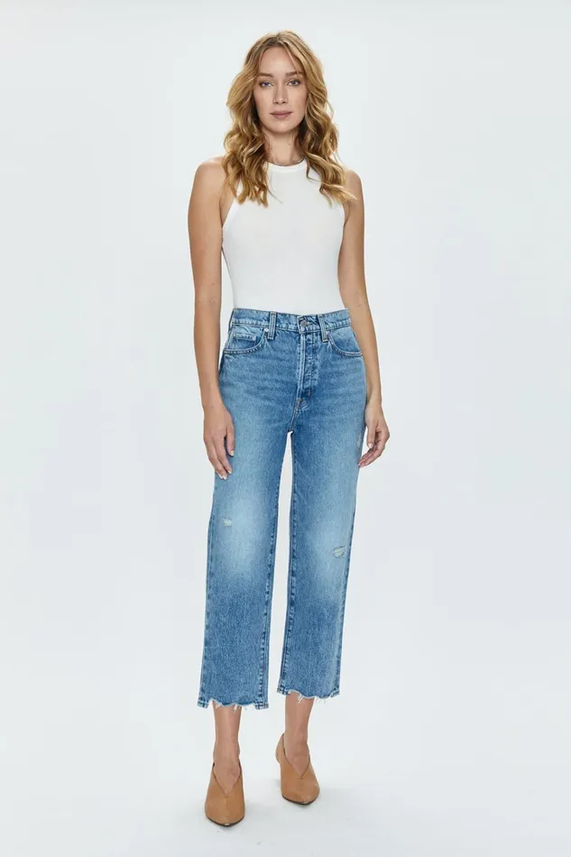 Pistola Denim Denim Women Cassie Crop Super High Rise Straight Crop Jean 8211 Fair Side Vintage Pistola Denim Denim Women Cassie Crop Super High Rise Straight Crop Jean 8211 Fair Side Vintage
