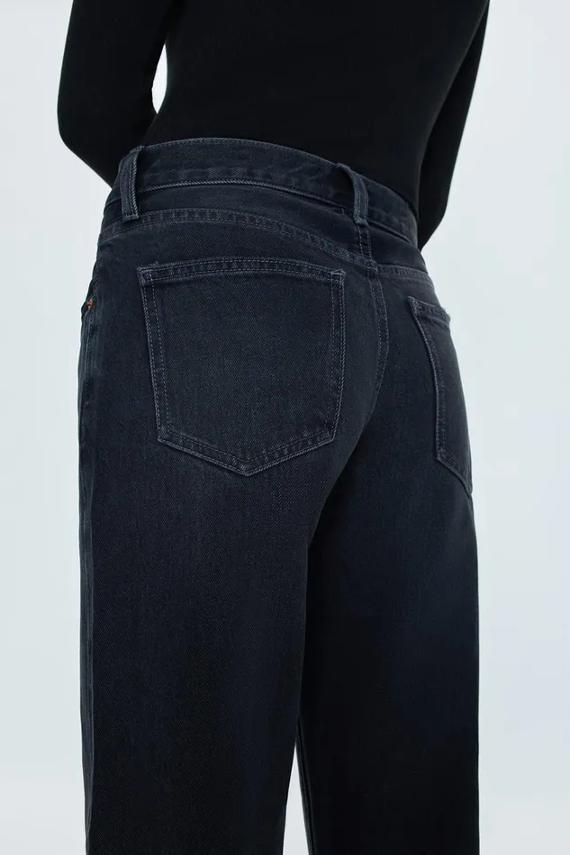 Pistola Denim Denim Women Lexi Mid Rise Bowed Straight Jean 8211 Mercury