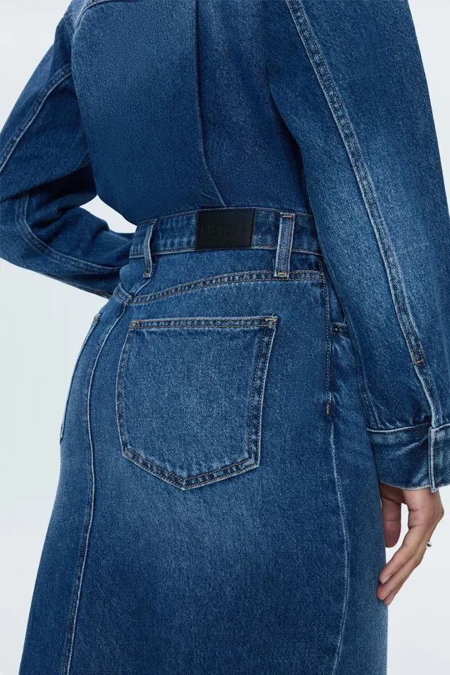 Pistola Denim Dresses Women Amira Midi Dress 8211 Social