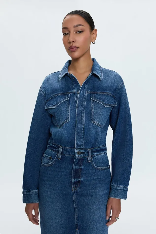 Pistola Denim Dresses Women Amira Midi Dress 8211 Social