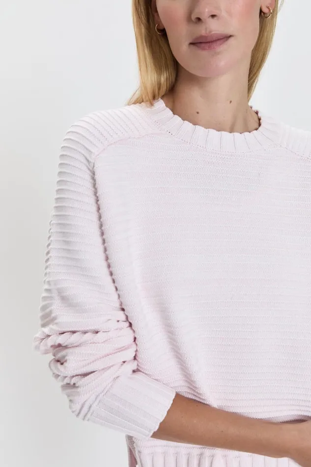 Pistola Denim Sweaters and Knits Women Adina Everyday Sweater 8211 Barely Pink Marl