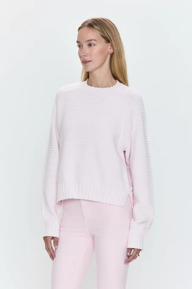 Pistola Denim Sweaters and Knits Women Adina Everyday Sweater 8211 Barely Pink Marl