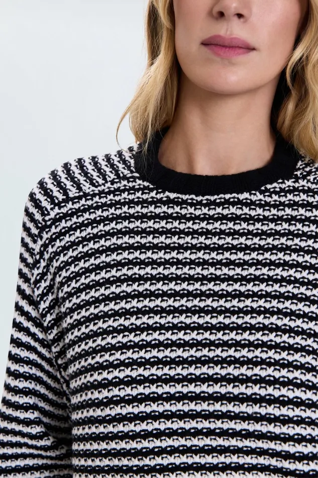 Pistola Denim Sweaters and Knits Women Adina Sweater 8211 Midnight Stripe