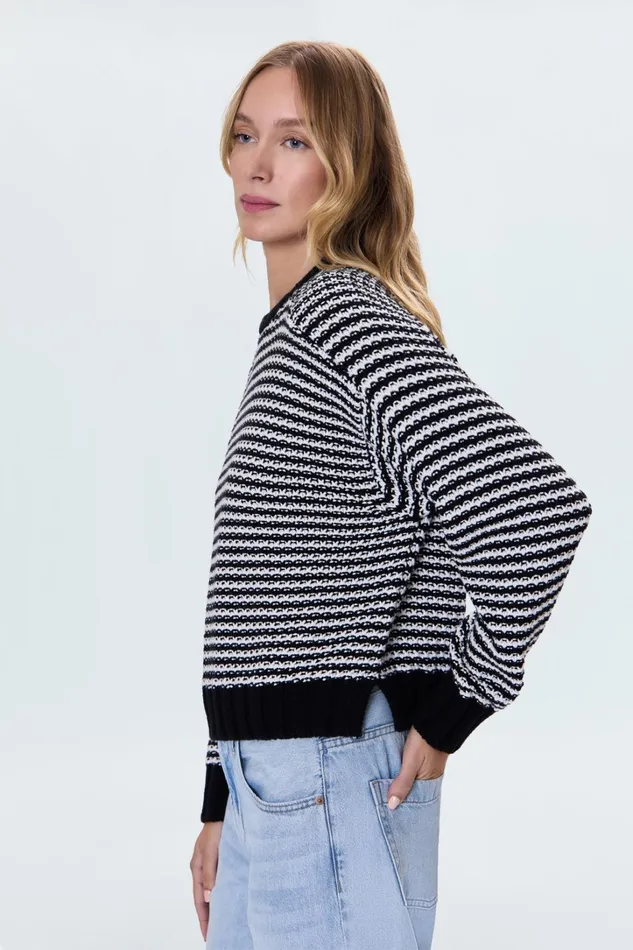 Pistola Denim Sweaters and Knits Women Adina Sweater 8211 Midnight Stripe
