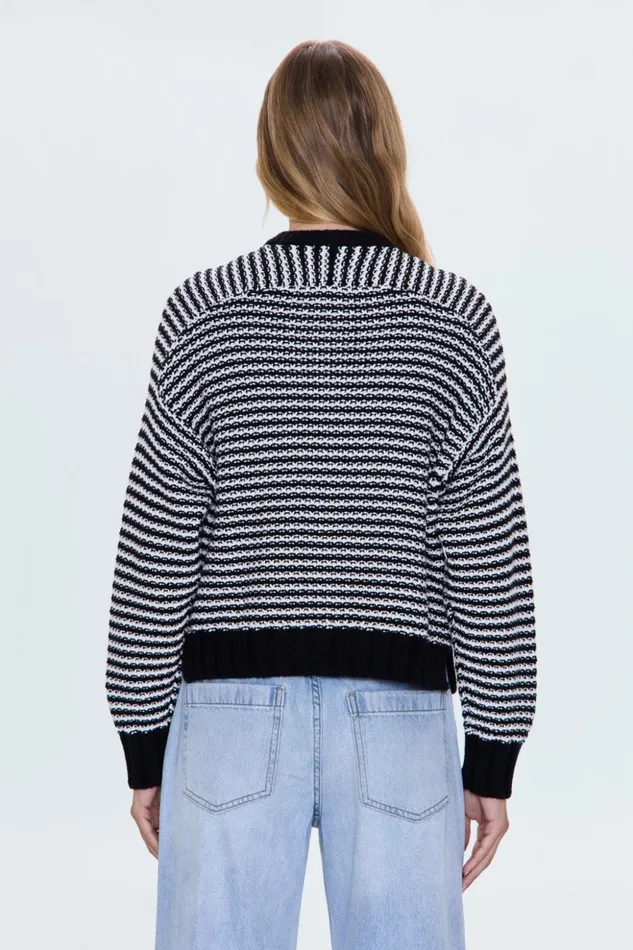 Pistola Denim Sweaters and Knits Women Adina Sweater 8211 Midnight Stripe