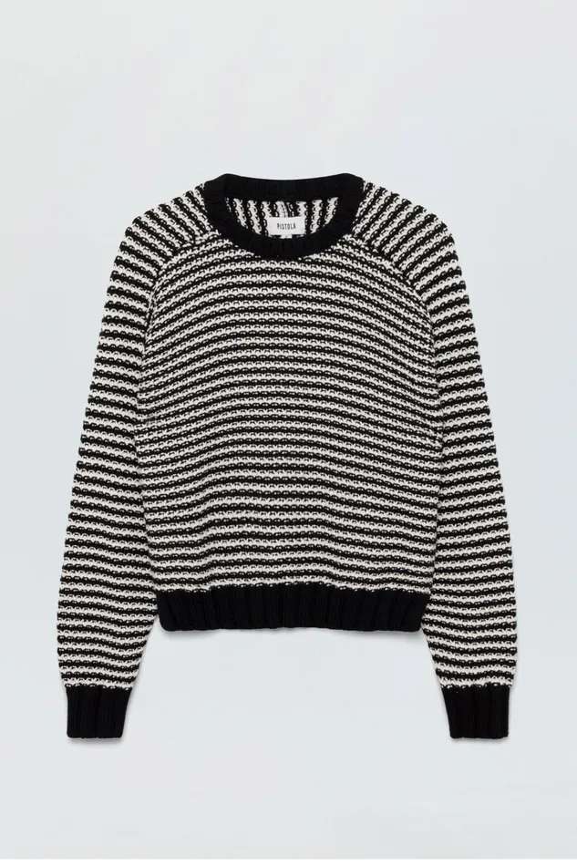 Pistola Denim Sweaters and Knits Women Adina Sweater 8211 Midnight Stripe