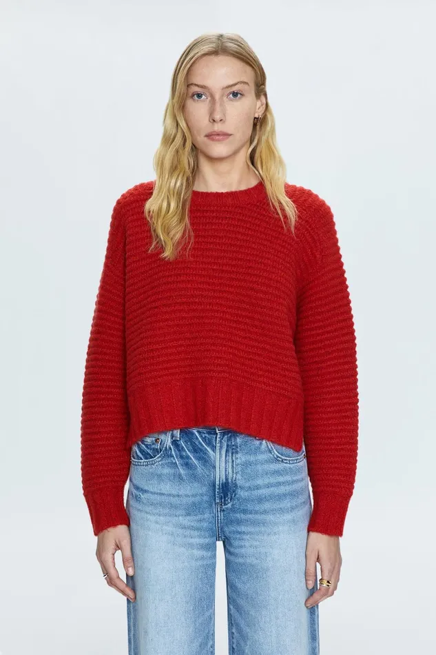Pistola Denim Sweaters and Knits Women Adina Sweater 8211 Rouge