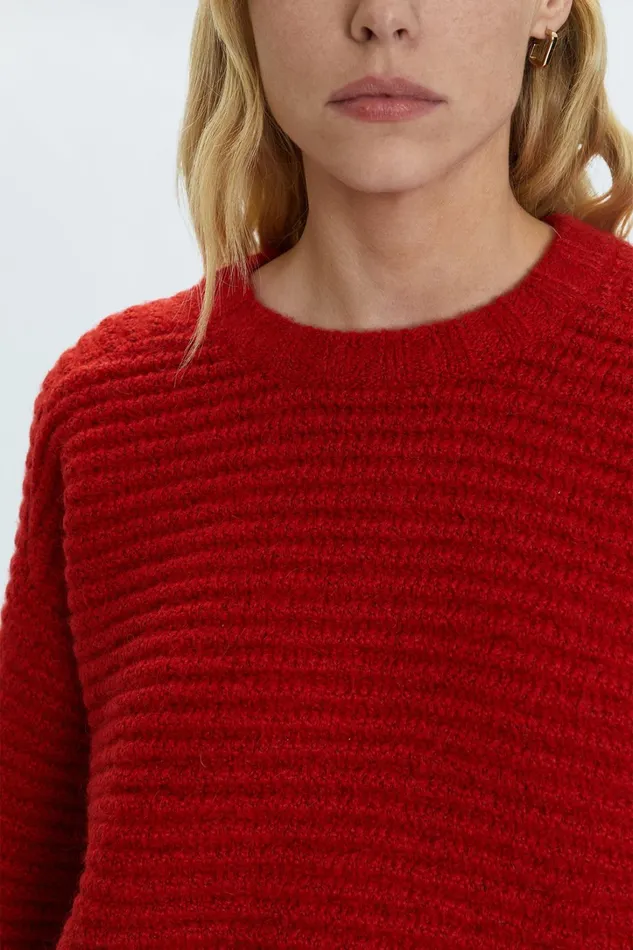Pistola Denim Sweaters and Knits Women Adina Sweater 8211 Rouge