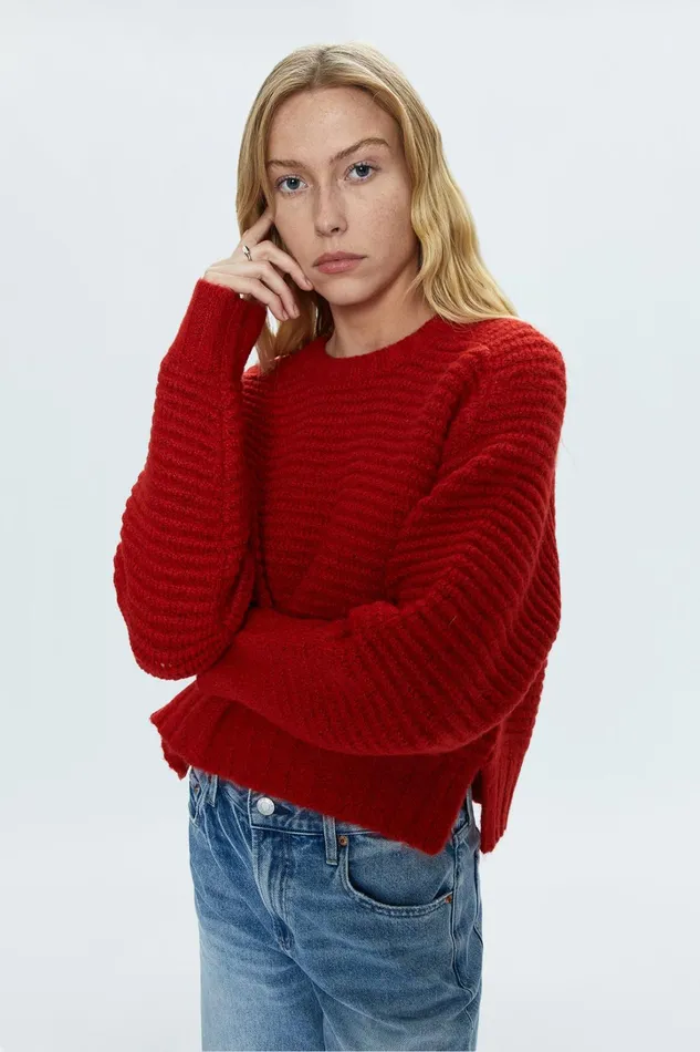 Pistola Denim Sweaters and Knits Women Adina Sweater 8211 Rouge