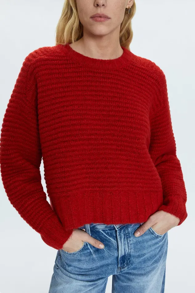 Pistola Denim Sweaters and Knits Women Adina Sweater 8211 Rouge