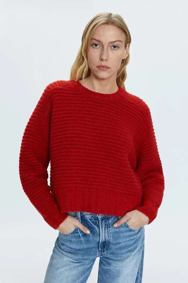 Pistola Denim Sweaters and Knits Women Adina Sweater 8211 Rouge