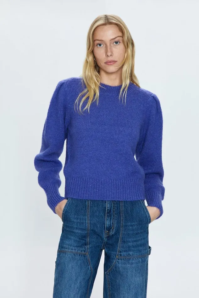 Pistola Denim Sweaters and Knits Women Colette Sweater 8211 Periwinkle