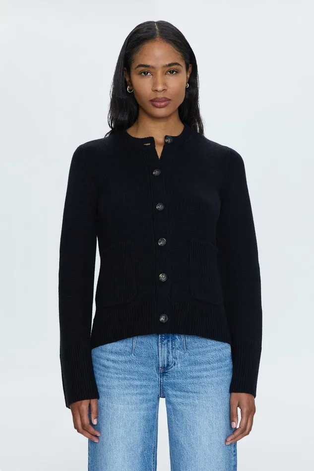 Pistola Denim Sweaters and Knits Women Dani Cardigan 8211 Noir