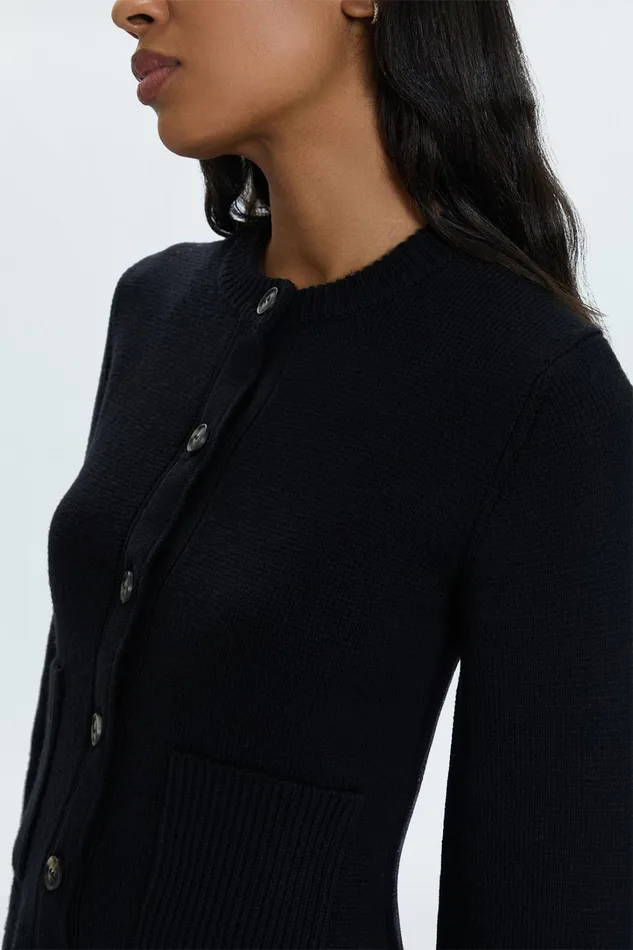 Pistola Denim Sweaters and Knits Women Dani Cardigan 8211 Noir