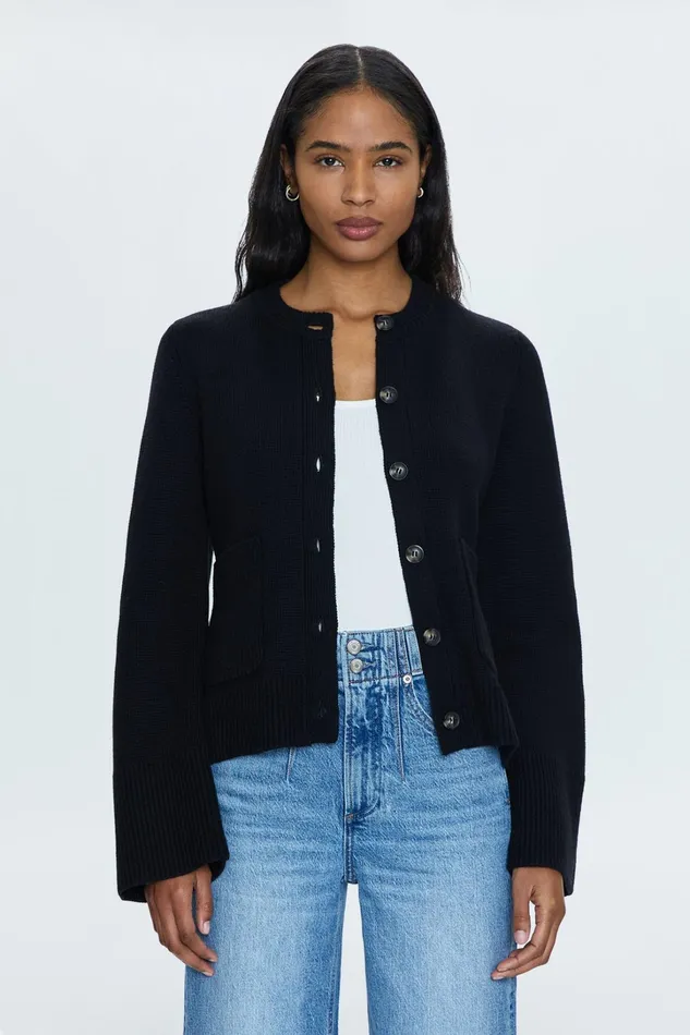 Pistola Denim Sweaters and Knits Women Dani Cardigan 8211 Noir