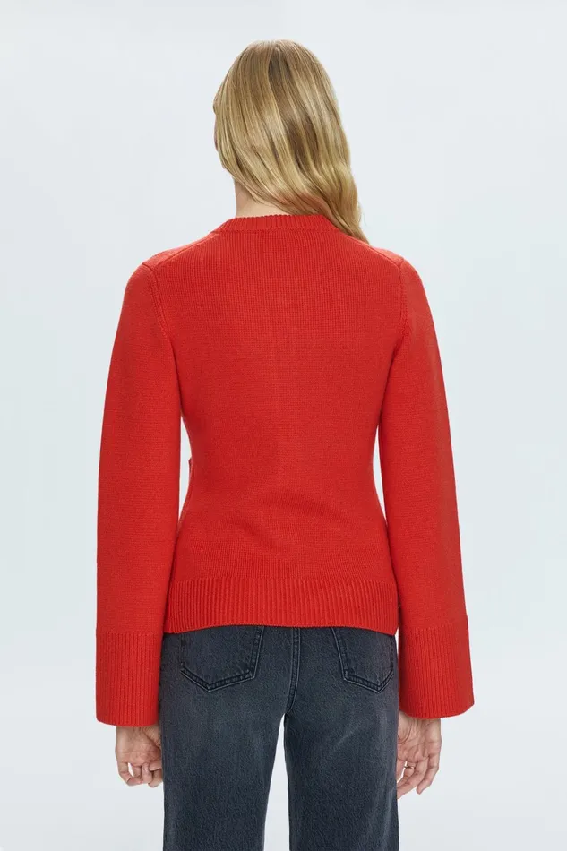 Pistola Denim Sweaters and Knits Women Dani Cardigan 8211 Rouge