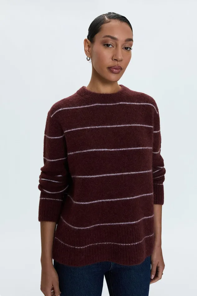 Pistola Denim Sweaters and Knits Women Ivy Sweater 8211 Terra Stripe