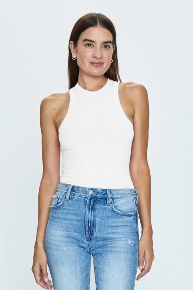 Pistola Denim Tees and Tanks Women Blake Tank 8211 Le Blanc