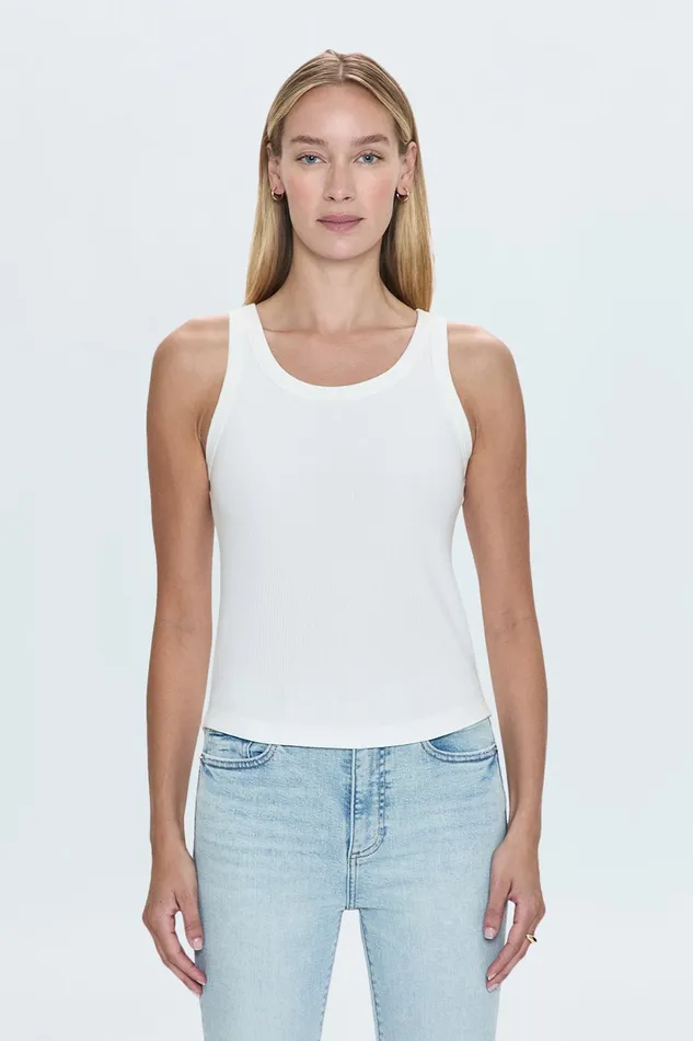 Pistola Denim Tees and Tanks Women Christy Tank 8211 Le Blanc