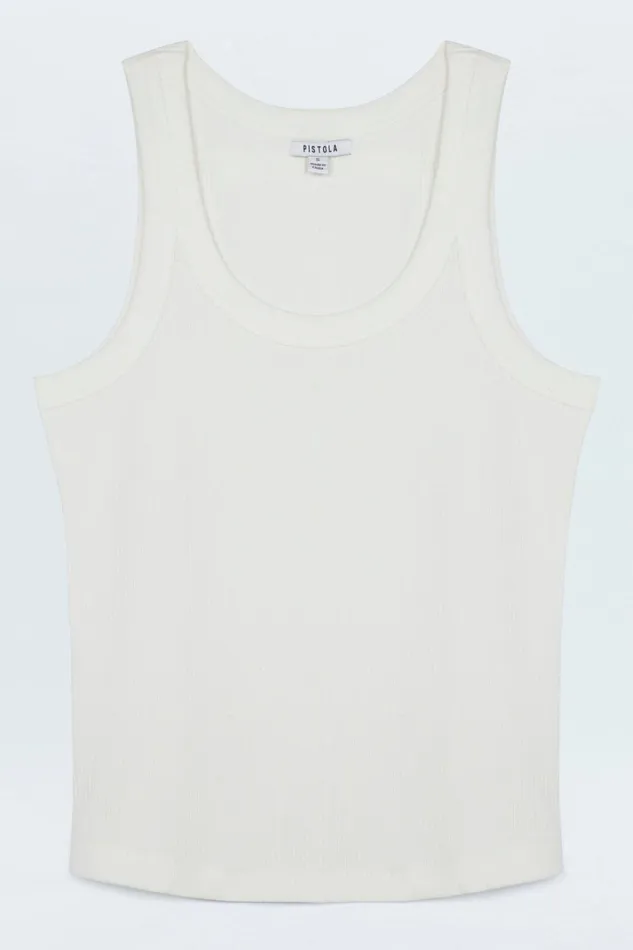 Pistola Denim Tees and Tanks Women Christy Tank 8211 Le Blanc