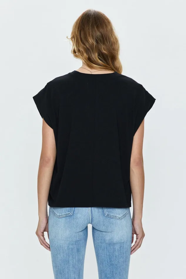 Pistola Denim Tees and Tanks Women Trina Tee 8211 Black