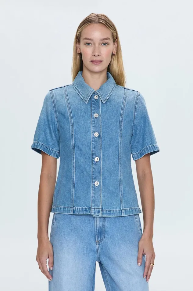 Pistola Denim Tops Women Cyndi Denim Shirt 8211 Palo Alto