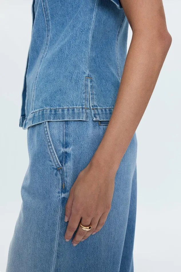 Pistola Denim Tops Women Cyndi Denim Shirt 8211 Palo Alto