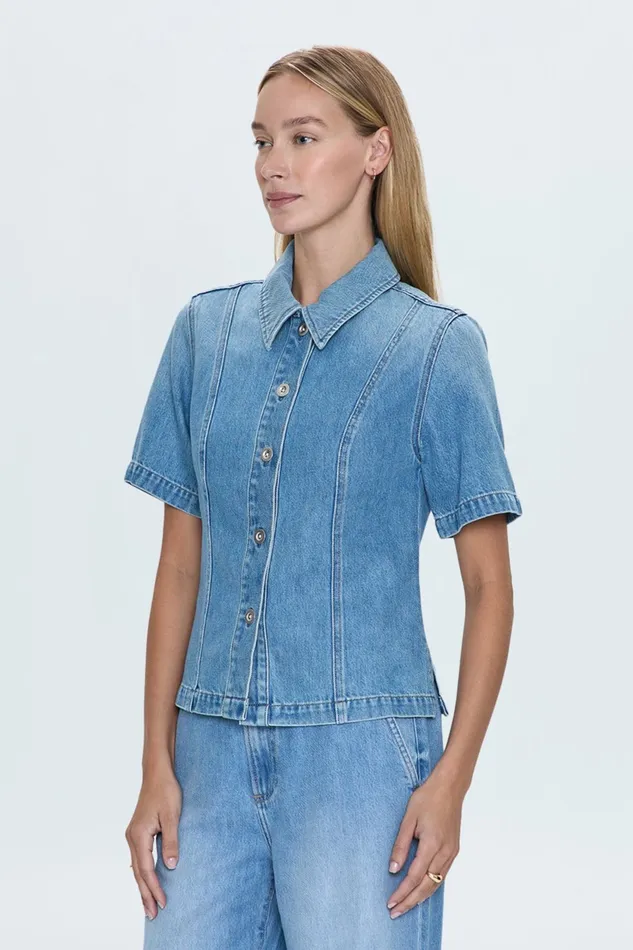 Pistola Denim Tops Women Cyndi Denim Shirt 8211 Palo Alto