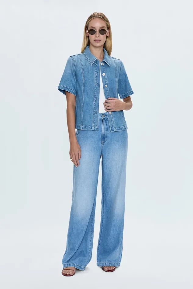 Pistola Denim Tops Women Cyndi Denim Shirt 8211 Palo Alto
