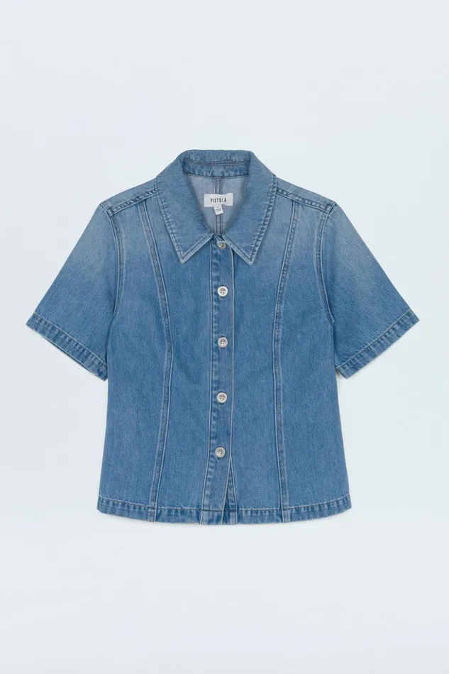 Pistola Denim Tops Women Cyndi Denim Shirt 8211 Palo Alto