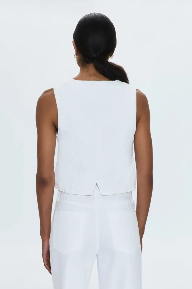 Pistola Denim Tops Women Vero Denim Vest 8211 White