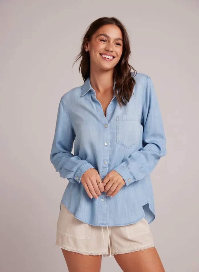 Pocket Button Down 8211 Caribbean Wash Women Bella Dahl Button Down