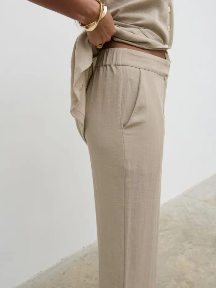 Pretty Lavish Bottoms Remy Trousers Beige 8211 Women
