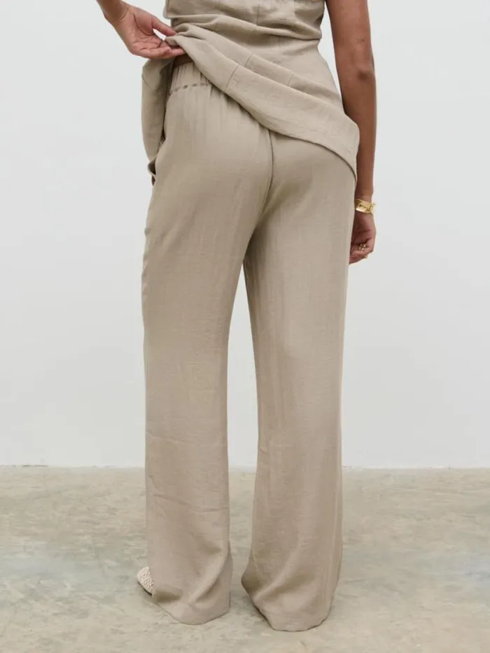 Pretty Lavish Bottoms Remy Trousers Beige 8211 Women
