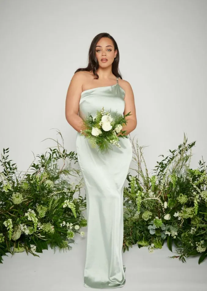 Pretty Lavish Bridesmaid Dresses Amelia Maxi Bridesmaid Dress Curve Sage 8211 Women