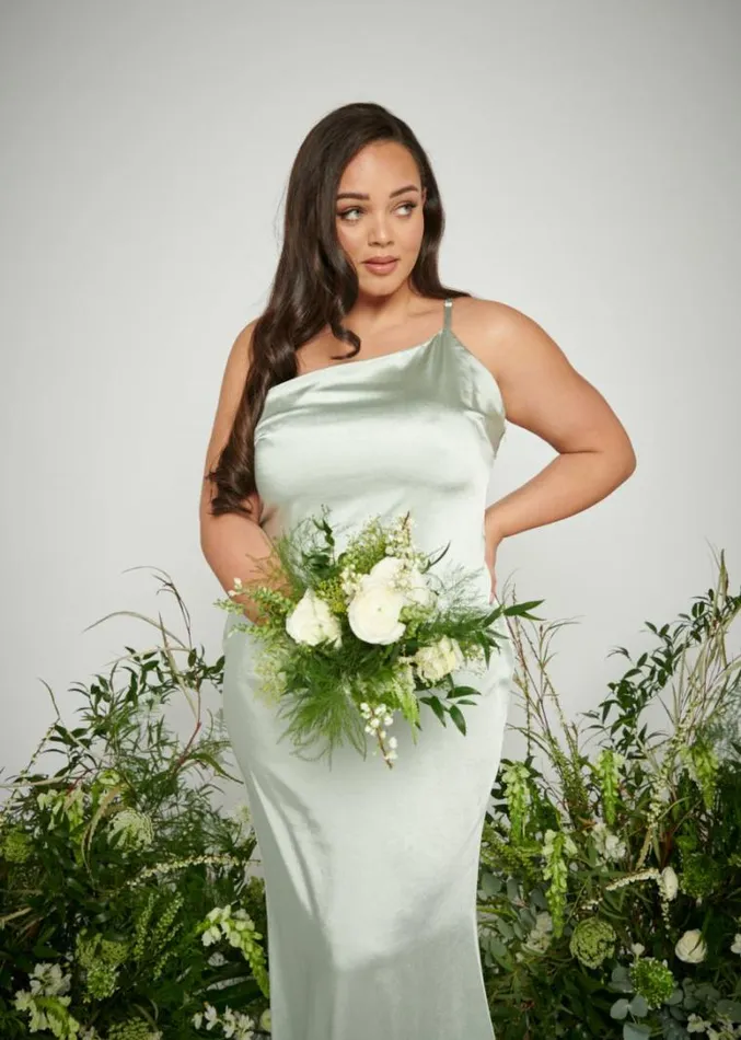 Pretty Lavish Bridesmaid Dresses Amelia Maxi Bridesmaid Dress Curve Sage 8211 Women
