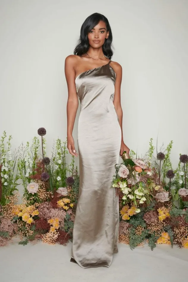 Pretty Lavish Bridesmaid Dresses Amelia Maxi Bridesmaid Dress Olive Grey 8211 Women